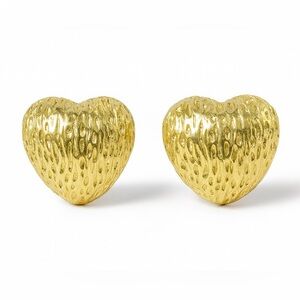 Gold Heart-Shaped Earrings